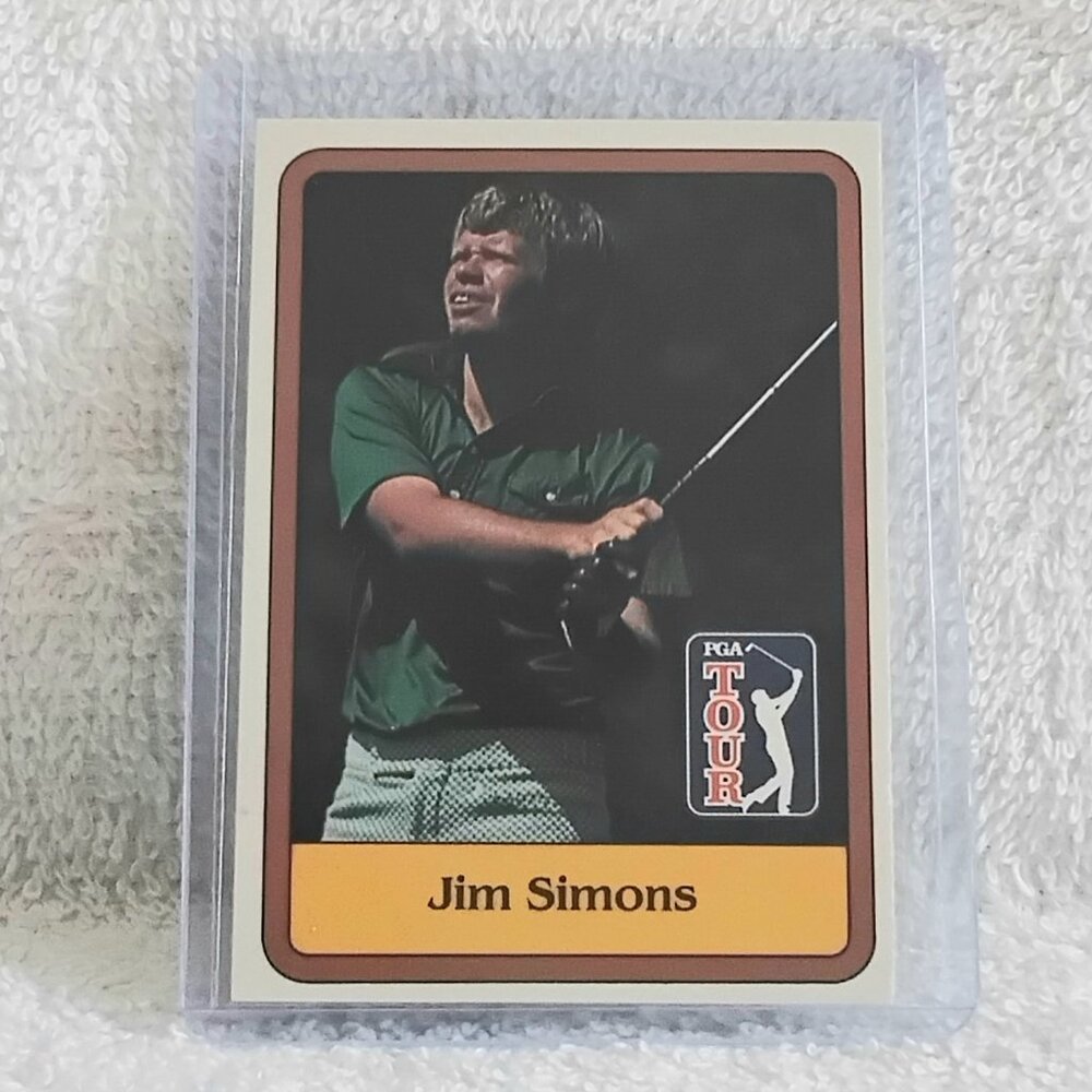5/$20 E/NM 1981 Donruss Golf Inaugural Jim Simons PGA Tour Card 48!!